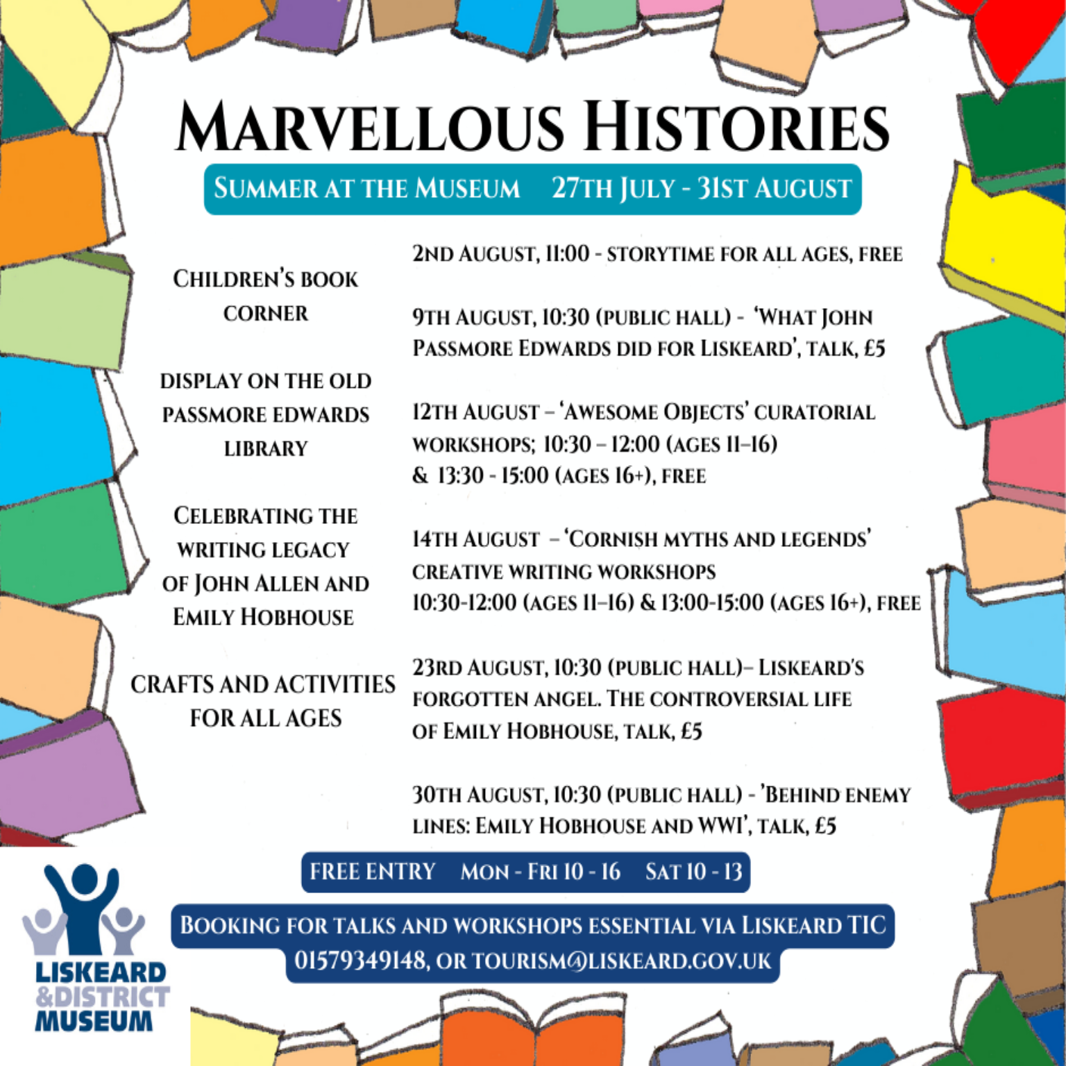 Visit Liskeard | Events | Marvellous Histories - Summer at the Museum