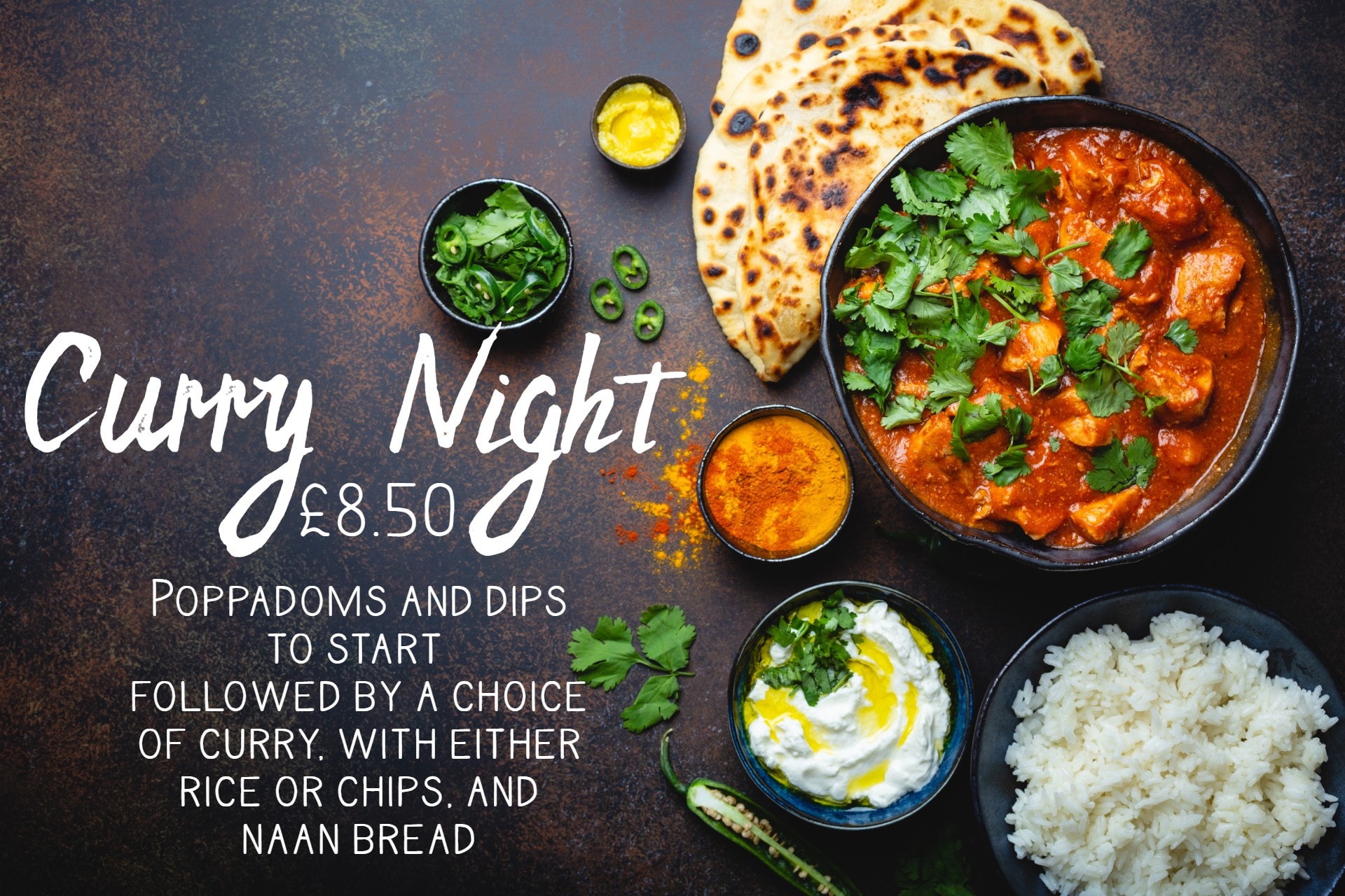 Visit Liskeard | Events | Curry Night at the London Inn