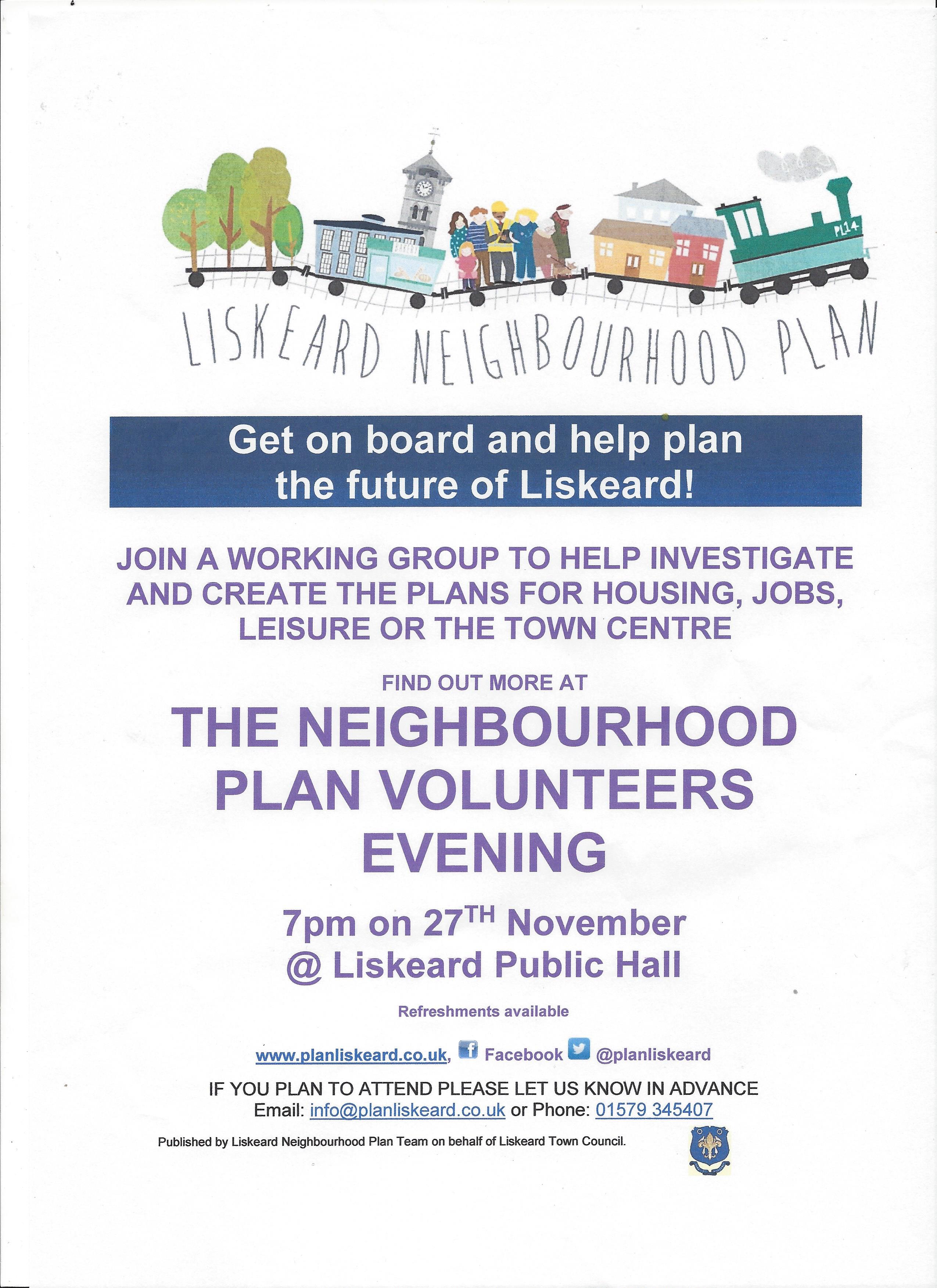 Liskeard Neighbourhood Plan Volunteers Evening Liskeard Visit 18