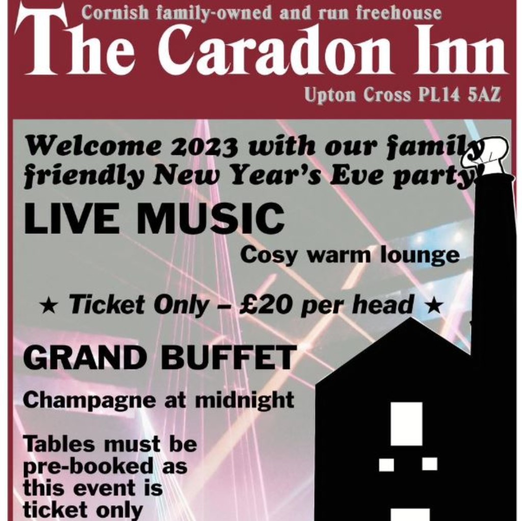 Visit Liskeard | Events | New Years Eve The Caradon Inn