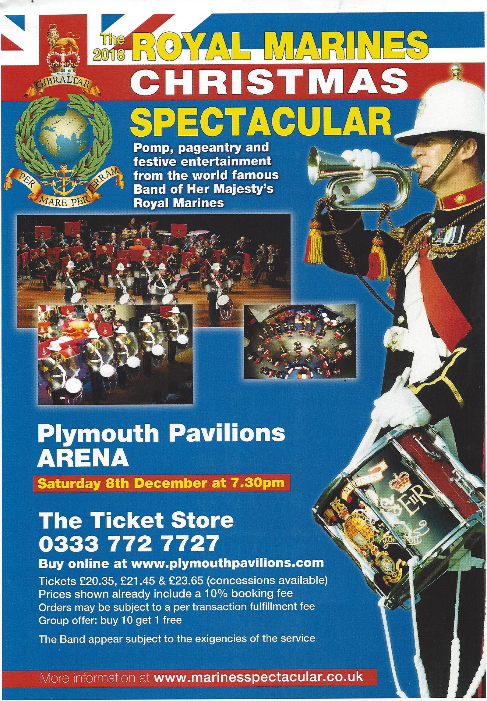 The 2018 Royal Marines Christmas Spectacular liskeardvisit 18