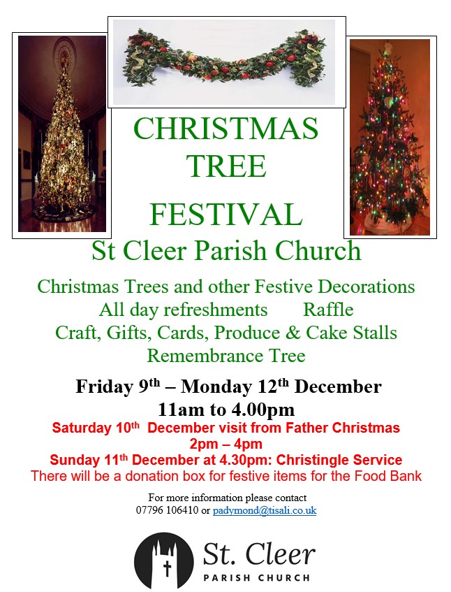 Visit Liskeard | Events | Christmas Tree Festival St Cleer Church